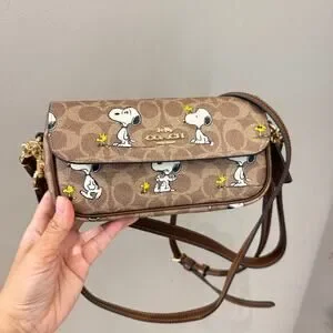 Coach | Bags | Coach X Peanuts Hailey Flap Bag In Signature
